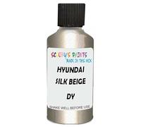 SCOOBYS PAINTS BACK IN THE MIX Touch Up Paint Compatible With Hyundai Silk Beige Metallic Dy Scratch Fix Automotive Car (30Ml)
