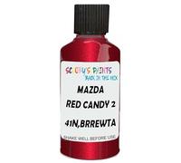 SCOOBYS PAINTS BACK IN THE MIX Touch Up Paint Compatible With Mazda Red Candy 2 Metallic 41N,Brrewta Scratch Fix Automotive Car (30Ml)