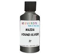 SCOOBYS PAINTS BACK IN THE MIX Touch Up Paint Compatible With Mazda Sound Silver Metallic S7 Scratch Fix Automotive Car (30Ml)