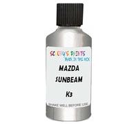 SCOOBYS PAINTS BACK IN THE MIX Touch Up Paint Compatible With Mazda Sunbeam Silver Metallic K3 Scratch Fix Automotive Car (30Ml)