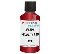 SCOOBYS PAINTS BACK IN THE MIX Touch Up Paint Compatible With Mazda Velocity Red Mica 27A Scratch Fix Automotive Car (30Ml)