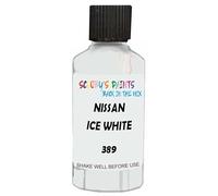 SCOOBYS PAINTS BACK IN THE MIX Touch Up Paint Compatible With Nissan Ice White 389 Scratch Fix Automotive Car (30Ml)