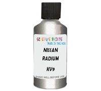 SCOOBYS PAINTS BACK IN THE MIX Touch Up Paint Compatible With Nissan Radium Metallic Kv9 Scratch Fix Automotive Silver Car (30Ml)
