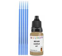 SCOOBYS PAINTS BACK IN THE MIX Touch Up Paint Compatible With Nissan Saddle 617 Scratch Fix Automotive Brown Car (10Ml)