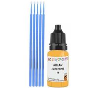 SCOOBYS PAINTS BACK IN THE MIX Touch Up Paint Compatible With Nissan Sunshine Yellow 16 Scratch Fix Automotive Car (10Ml)