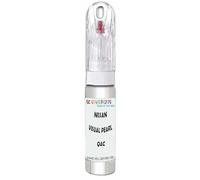SCOOBYS PAINTS BACK IN THE MIX Touch Up Paint Compatible With Nissan Visual Pearl Qac Scratch Fix Automotive White Car (20Ml)