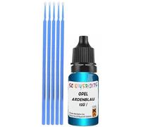 SCOOBYS PAINTS BACK IN THE MIX Touch Up Paint Compatible With Opel Ardenblau Metallic 12U / Xt/291/Gbm Scratch Fix Automotive Blue Car (10Ml)
