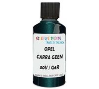 SCOOBYS PAINTS BACK IN THE MIX Touch Up Paint Compatible With Opel Carra Geen Pearl 30V / G6R Scratch Fix Automotive Green Car (30Ml)