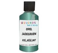 SCOOBYS PAINTS BACK IN THE MIX Touch Up Paint Compatible With Opel Jadegruen Mica Metallic 32L,3Gu,387 Scratch Fix Automotive Blue Car (30Ml)