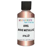 SCOOBYS PAINTS BACK IN THE MIX Touch Up Paint Compatible With Opel Rose Metallic 576,Ld Scratch Fix Automotive Pink Car (30Ml)
