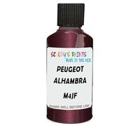 SCOOBYS PAINTS BACK IN THE MIX Touch Up Paint Compatible With Peugeot Alhambra Red Mica M4Jf Scratch Fix Automotive Car (30Ml)