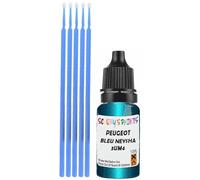 SCOOBYS PAINTS BACK IN THE MIX Touch Up Paint Compatible With Peugeot Bleu Neysha Nacre Metallic 3Um4 Scratch Fix Automotive Blue Car (10Ml)