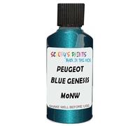 SCOOBYS PAINTS BACK IN THE MIX Touch Up Paint Compatible With Peugeot Blue Genesis M0Nw Scratch Fix Automotive Car (30Ml)