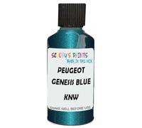 SCOOBYS PAINTS BACK IN THE MIX Touch Up Paint Compatible With Peugeot Genesis Blue Metallic Knw Scratch Fix Automotive Car (30Ml)