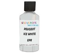 SCOOBYS PAINTS BACK IN THE MIX Touch Up Paint Compatible With Peugeot Ice White Epr Scratch Fix Automotive Car (30Ml)