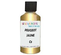 SCOOBYS PAINTS BACK IN THE MIX Touch Up Paint Compatible With Peugeot Jaune Persepolis C3 Scratch Fix Automotive Yellow Car (30Ml)