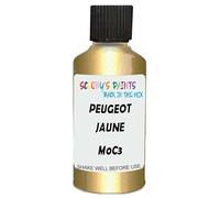 SCOOBYS PAINTS BACK IN THE MIX Touch Up Paint Compatible With Peugeot Jaune Persepolis Nacre Metallic M0C3 Scratch Fix Automotive Yellow Car (30Ml)