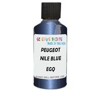 SCOOBYS PAINTS BACK IN THE MIX Touch Up Paint Compatible With Peugeot Nile Blue Metallic Egq Scratch Fix Automotive Car (30Ml)