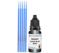 SCOOBYS PAINTS BACK IN THE MIX Touch Up Paint Compatible With Peugeot Saxon Blue Metallic M0Pj Scratch Fix Automotive Car (10Ml)