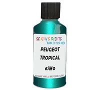 SCOOBYS PAINTS BACK IN THE MIX Touch Up Paint Compatible With Peugeot Tropical Green Metallic 6Sm0 Scratch Fix Automotive Car (30Ml)