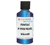 SCOOBYS PAINTS BACK IN THE MIX Touch Up Paint Compatible With Pontiac K-Pow Pearl Wa449N Scratch Fix Automotive Blue Car (30Ml)