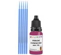 SCOOBYS PAINTS BACK IN THE MIX Touch Up Paint Compatible With Porsche Carmine Red 009 / H2 Scratch Fix Automotive Purple-Violet Car (10Ml)