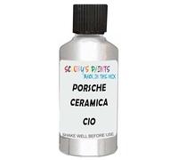 SCOOBYS PAINTS BACK IN THE MIX Touch Up Paint Compatible With Porsche Ceramica Cio Scratch Fix Automotive White Car (30Ml)