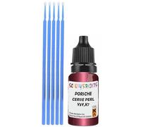 SCOOBYS PAINTS BACK IN THE MIX Touch Up Paint Compatible With Porsche Cerise Perl Metallic Y3Y,K7 Scratch Fix Automotive Red Car (10Ml)