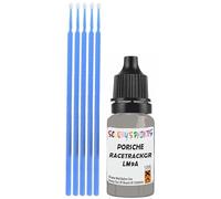 SCOOBYS PAINTS BACK IN THE MIX Touch Up Paint Compatible With Porsche Racetrackgrey/Chalk/Crayon/Chalk Lm9A Scratch Fix Automotive Grey Car (10Ml)