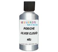 SCOOBYS PAINTS BACK IN THE MIX Touch Up Paint Compatible With Porsche Silver Cloud 9B2 Scratch Fix Automotive White Car (30Ml)