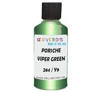 SCOOBYS PAINTS BACK IN THE MIX Touch Up Paint Compatible With Porsche Viper Green Diamont Metallic 264 / Y9 Scratch Fix Automotive Car (30Ml)