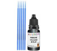 SCOOBYS PAINTS BACK IN THE MIX Touch Up Paint Compatible With Porsche Volcano Grey Metallic M7R,2H Scratch Fix Automotive Car (10Ml)