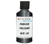 SCOOBYS PAINTS BACK IN THE MIX Touch Up Paint Compatible With Porsche Volcano Grey Metallic M7R / 2H Scratch Fix Automotive Car (30Ml)