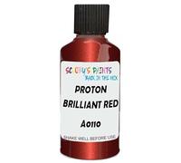 SCOOBYS PAINTS BACK IN THE MIX Touch Up Paint Compatible With Proton Brilliant Red Metallic A0110 Scratch Fix Automotive Car (30Ml)