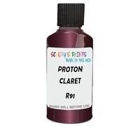 SCOOBYS PAINTS BACK IN THE MIX Touch Up Paint Compatible With Proton Claret Metallic R91 Scratch Fix Automotive Red Car (30Ml)
