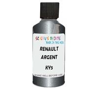 SCOOBYS PAINTS BACK IN THE MIX Touch Up Paint Compatible With Renault Argent Techno Ky5 Scratch Fix Automotive Grey Car (30Ml)