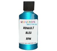 SCOOBYS PAINTS BACK IN THE MIX Touch Up Paint Compatible With Renault Bleu Pacifique Metallic Rpm Scratch Fix Automotive Blue Car (30Ml)