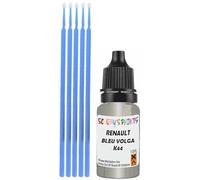 SCOOBYS PAINTS BACK IN THE MIX Touch Up Paint Compatible With Renault Bleu Volga K44 Scratch Fix Automotive Grey Car (10Ml)