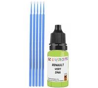 SCOOBYS PAINTS BACK IN THE MIX Touch Up Paint Compatible With Renault Vert Hollande Dna Scratch Fix Automotive Green Car (10Ml)