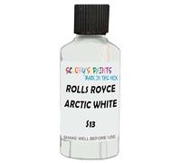 SCOOBYS PAINTS BACK IN THE MIX Touch Up Paint Compatible With Rolls Royce Arctic White S13 Scratch Fix Automotive Car (30Ml)