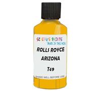 SCOOBYS PAINTS BACK IN THE MIX Touch Up Paint Compatible With Rolls Royce Arizona Pearl T49 Scratch Fix Automotive Yellow Car (30Ml)