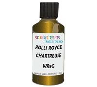 SCOOBYS PAINTS BACK IN THE MIX Touch Up Paint Compatible With Rolls Royce Chartreuse Wr9G Scratch Fix Automotive Yellow Car (30Ml)