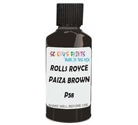 SCOOBYS PAINTS BACK IN THE MIX Touch Up Paint Compatible With Rolls Royce Paiza Brown P58 Scratch Fix Automotive Car (30Ml)