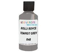 SCOOBYS PAINTS BACK IN THE MIX Touch Up Paint Compatible With Rolls Royce Tempest Grey R9B Scratch Fix Automotive Car (30Ml)