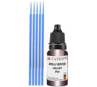 SCOOBYS PAINTS BACK IN THE MIX Touch Up Paint Compatible With Rolls Royce Velvet Orchid Pearl P25 Scratch Fix Automotive Red Car (10Ml)