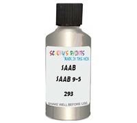 SCOOBYS PAINTS BACK IN THE MIX Touch Up Paint Compatible With Saab 9-5 Sportkombi Parchment Silver Metallic 293 Scratch Fix Automotive Car (30Ml)