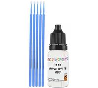 SCOOBYS PAINTS BACK IN THE MIX Touch Up Paint Compatible With Saab Birch White Gbu Scratch Fix Automotive Car (10Ml)