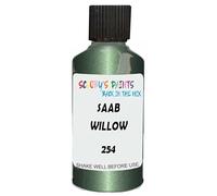 SCOOBYS PAINTS BACK IN THE MIX Touch Up Paint Compatible With Saab Willow Green 254 Scratch Fix Automotive Car (30Ml)