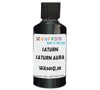 SCOOBYS PAINTS BACK IN THE MIX Touch Up Paint Compatible With Saturn Aura Carbon Flash Metallic Wa501Q,58 Scratch Fix Automotive Black Car (30Ml)