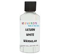 SCOOBYS PAINTS BACK IN THE MIX Touch Up Paint Compatible With Saturn White Wa9563,40 Scratch Fix Automotive Car (30Ml)